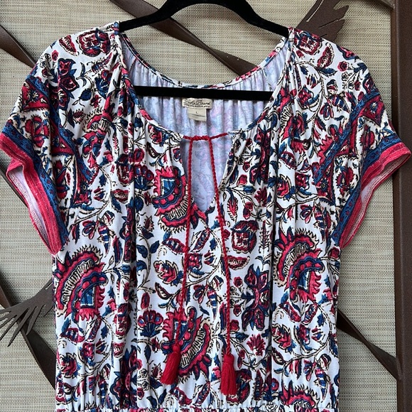 🌺 Lucky Brand Floral Short Sleeve Mini Dress 🌺 - Picture 4 of 9